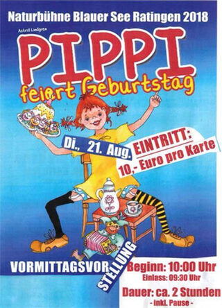 Plakat 'Pippi feiert Geburtstag'